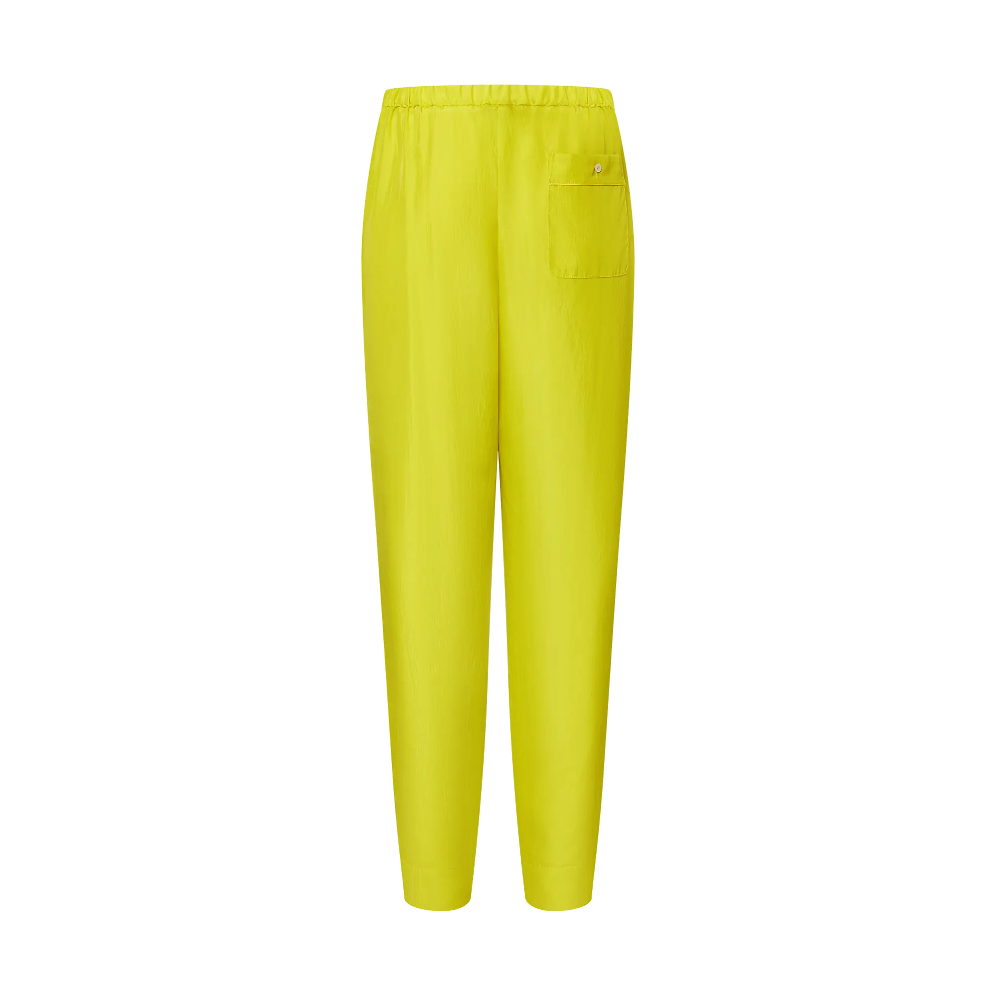 Chartreuse Silk Pajama Pants