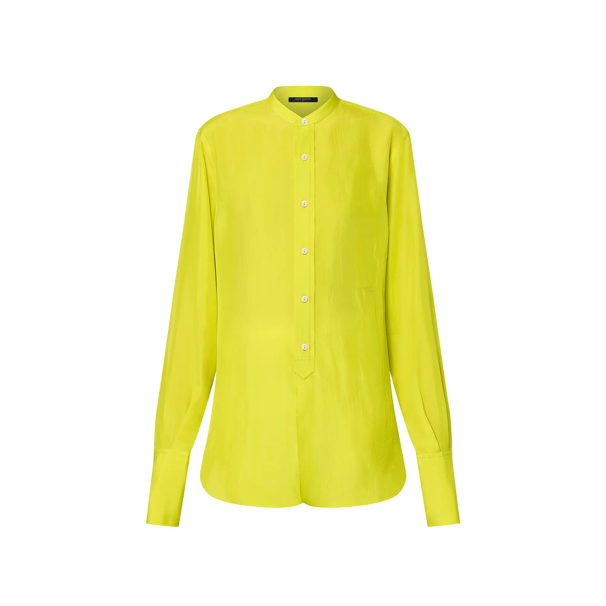 Chartreuse Silk Shirt