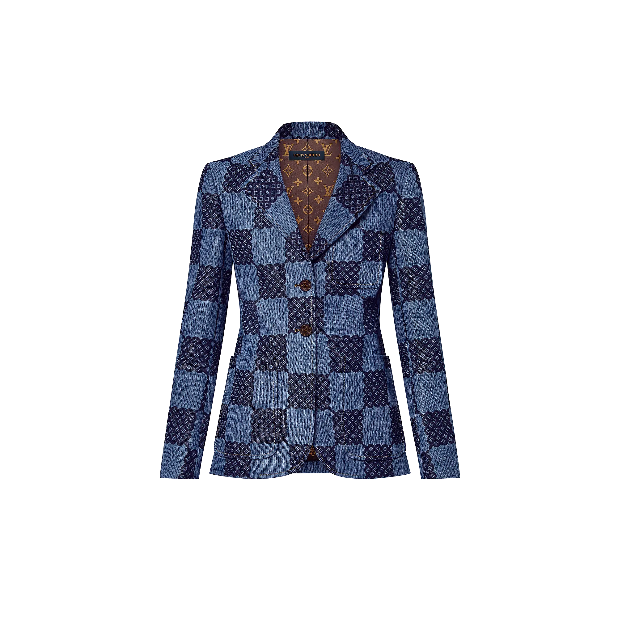 Damier Denim Preppy Blazer