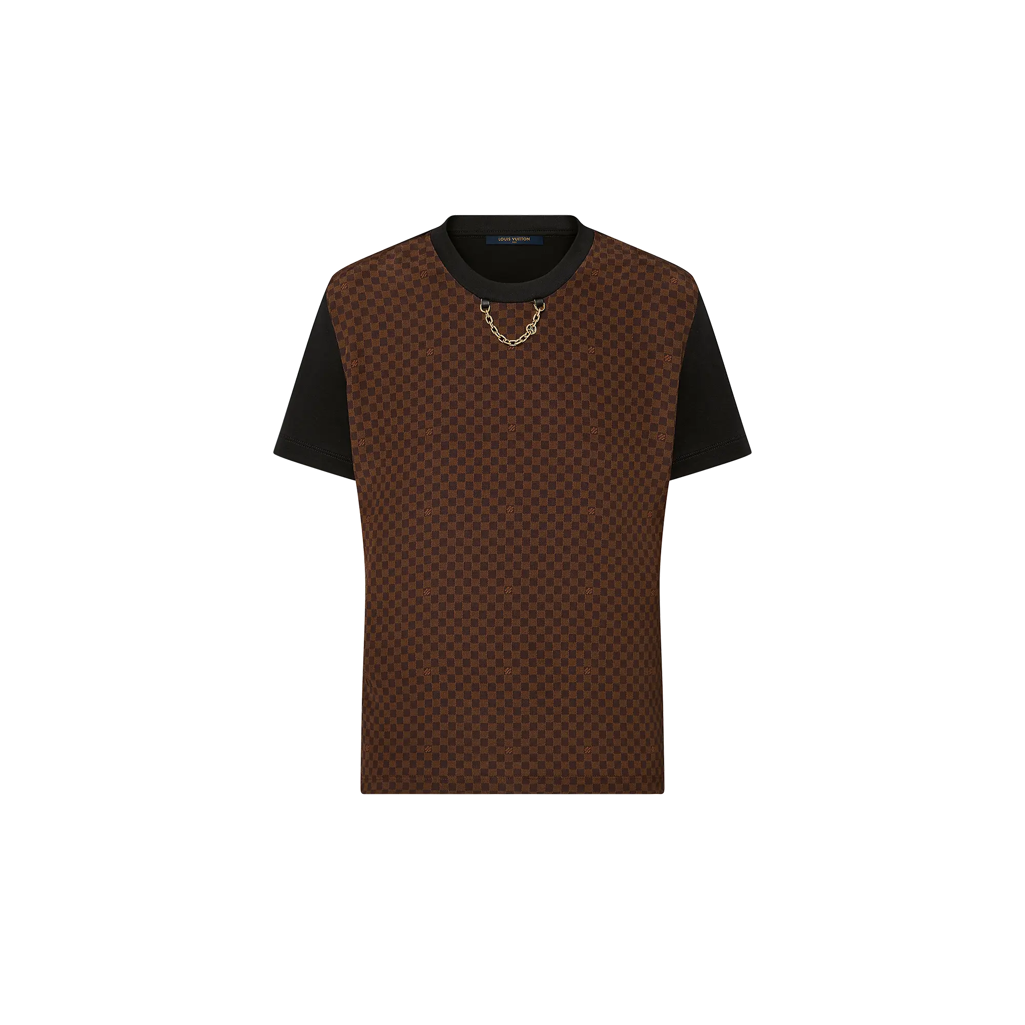 Micro Damier Insert T-Shirt