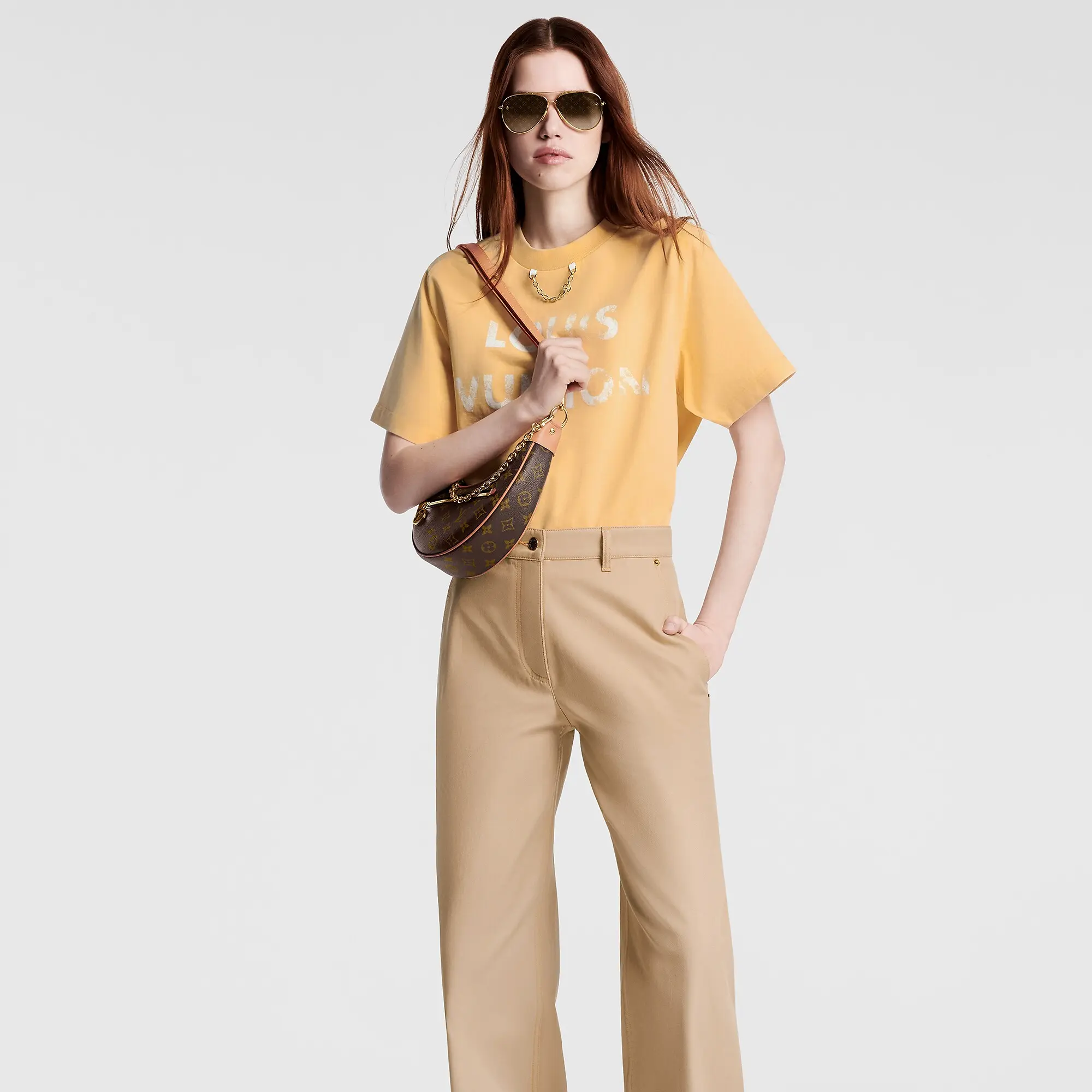 Monogram Gabardine Pants