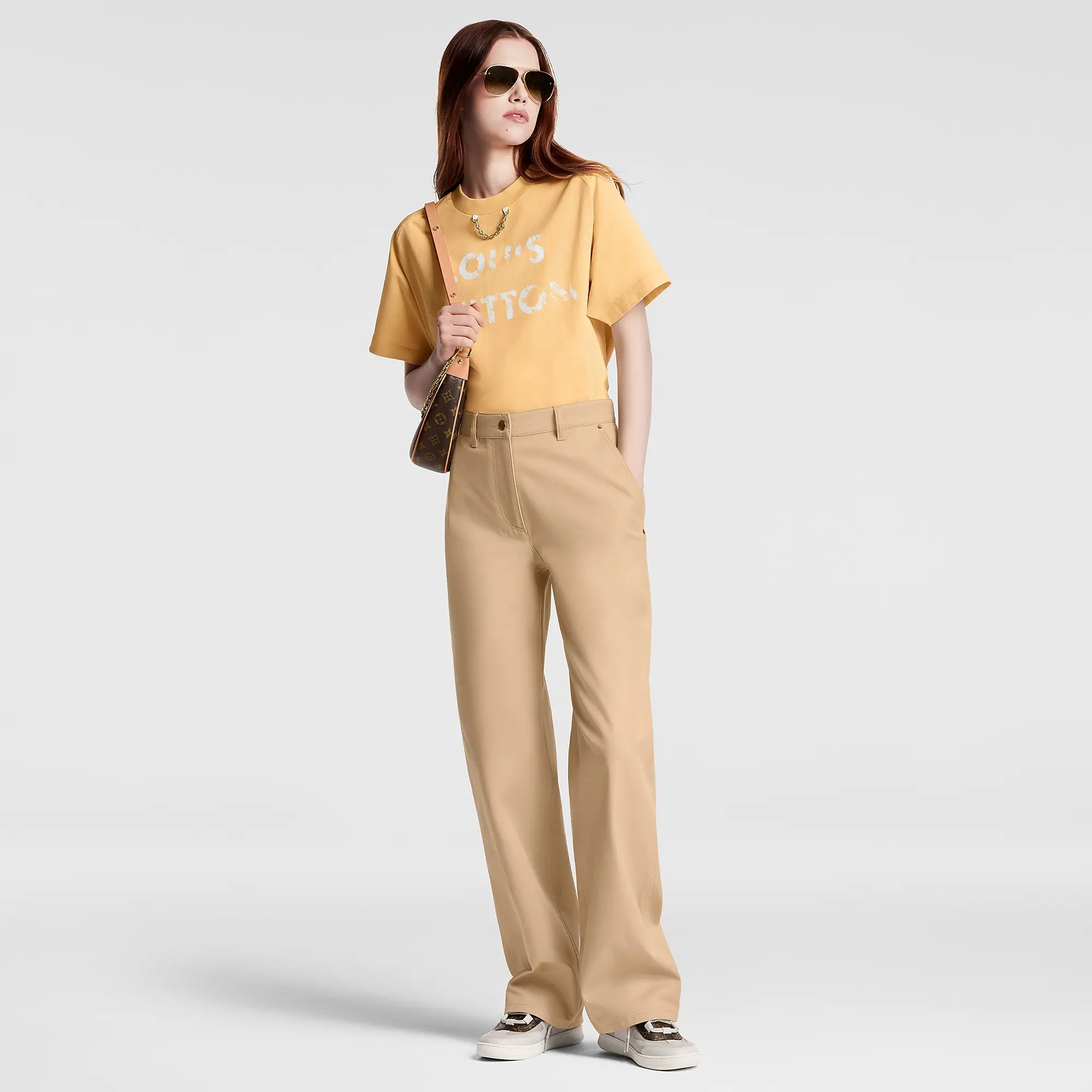 Monogram Gabardine Pants