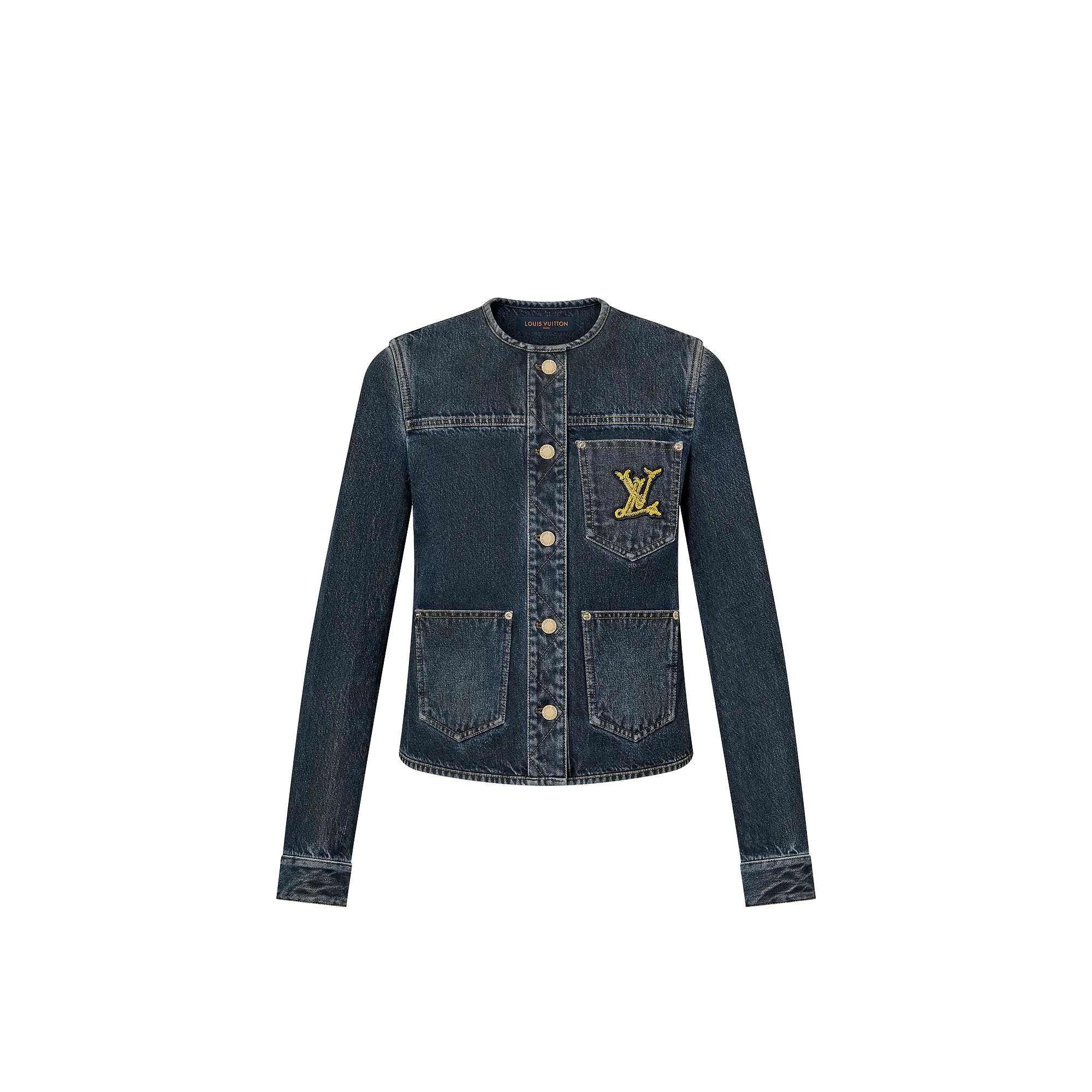 Nautical LV Patch Denim Jacket