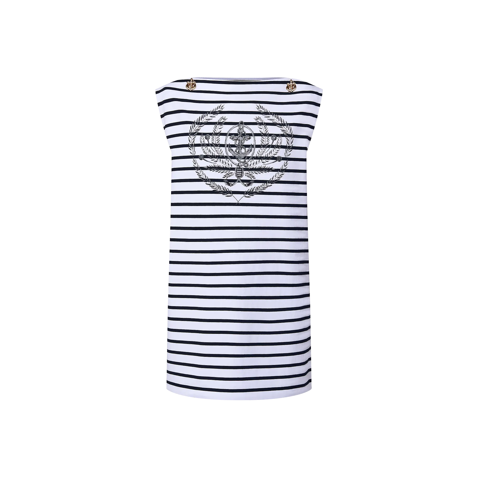 Striped Anchor T-Shirt Dress