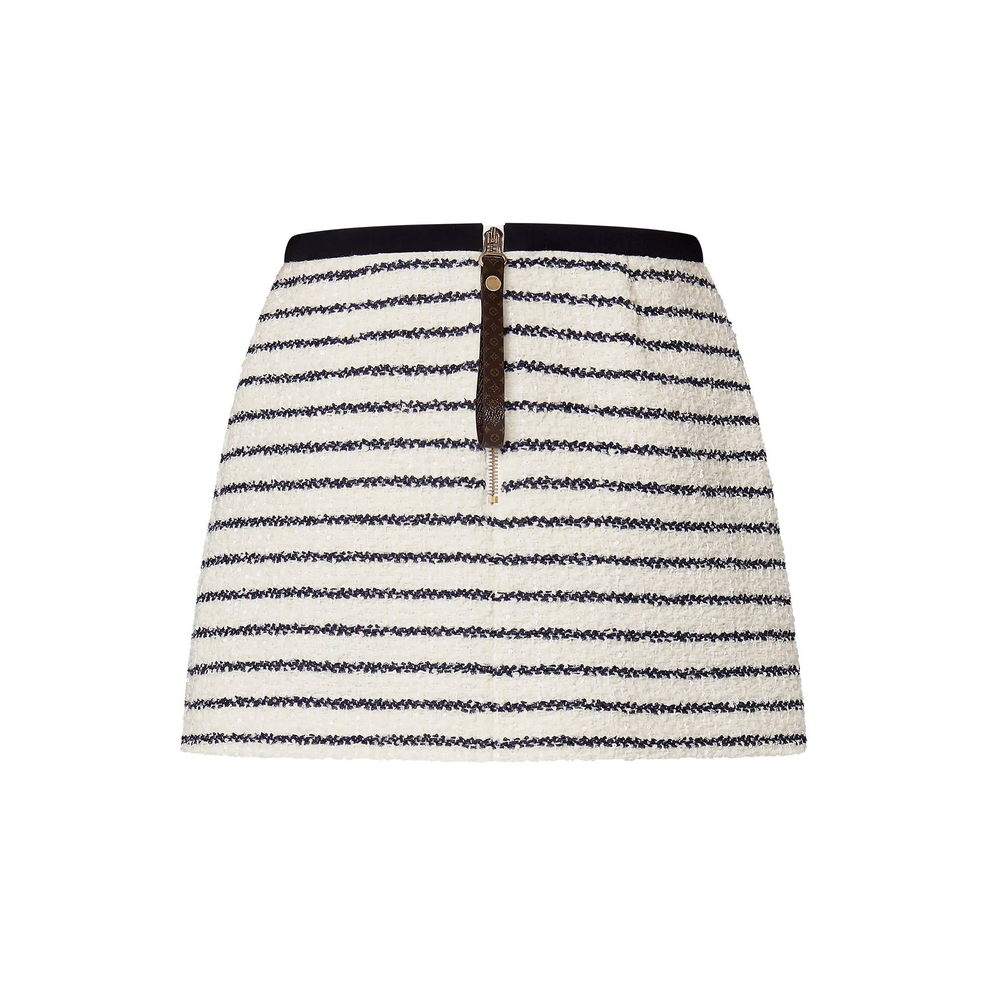 Striped Tweed Mini Skirt