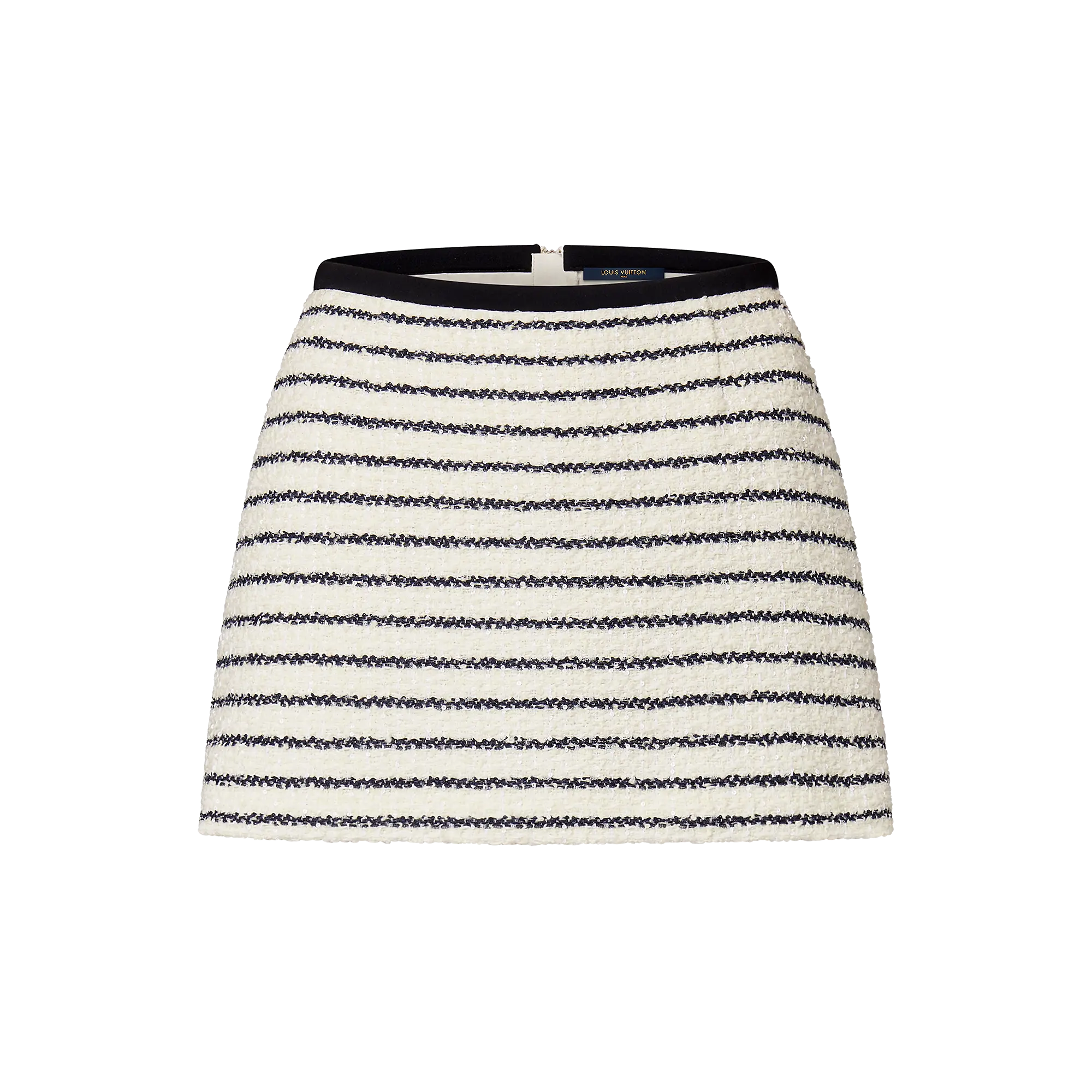 Striped Tweed Mini Skirt