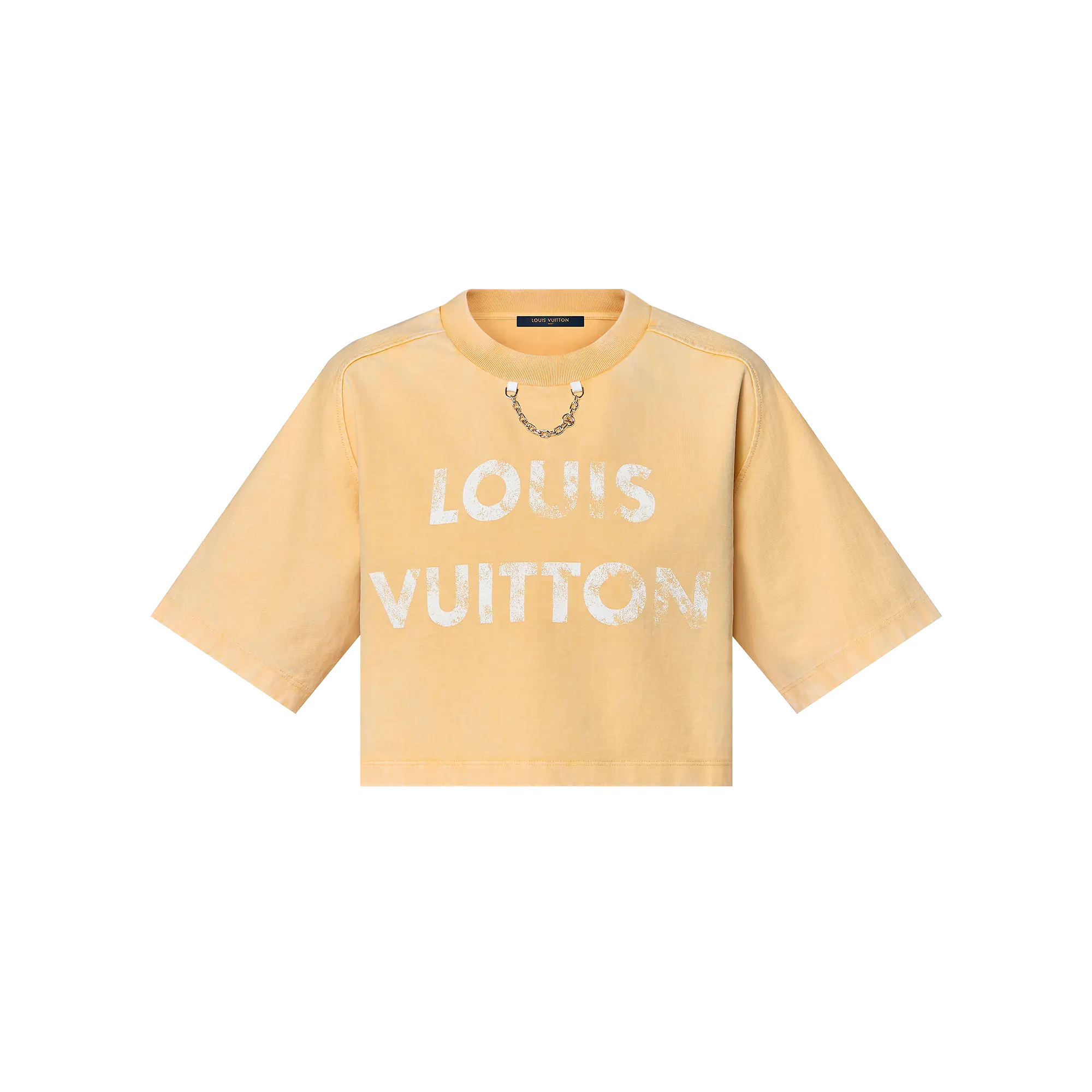 Vintage-Effect Louis Vuitton Crop Top