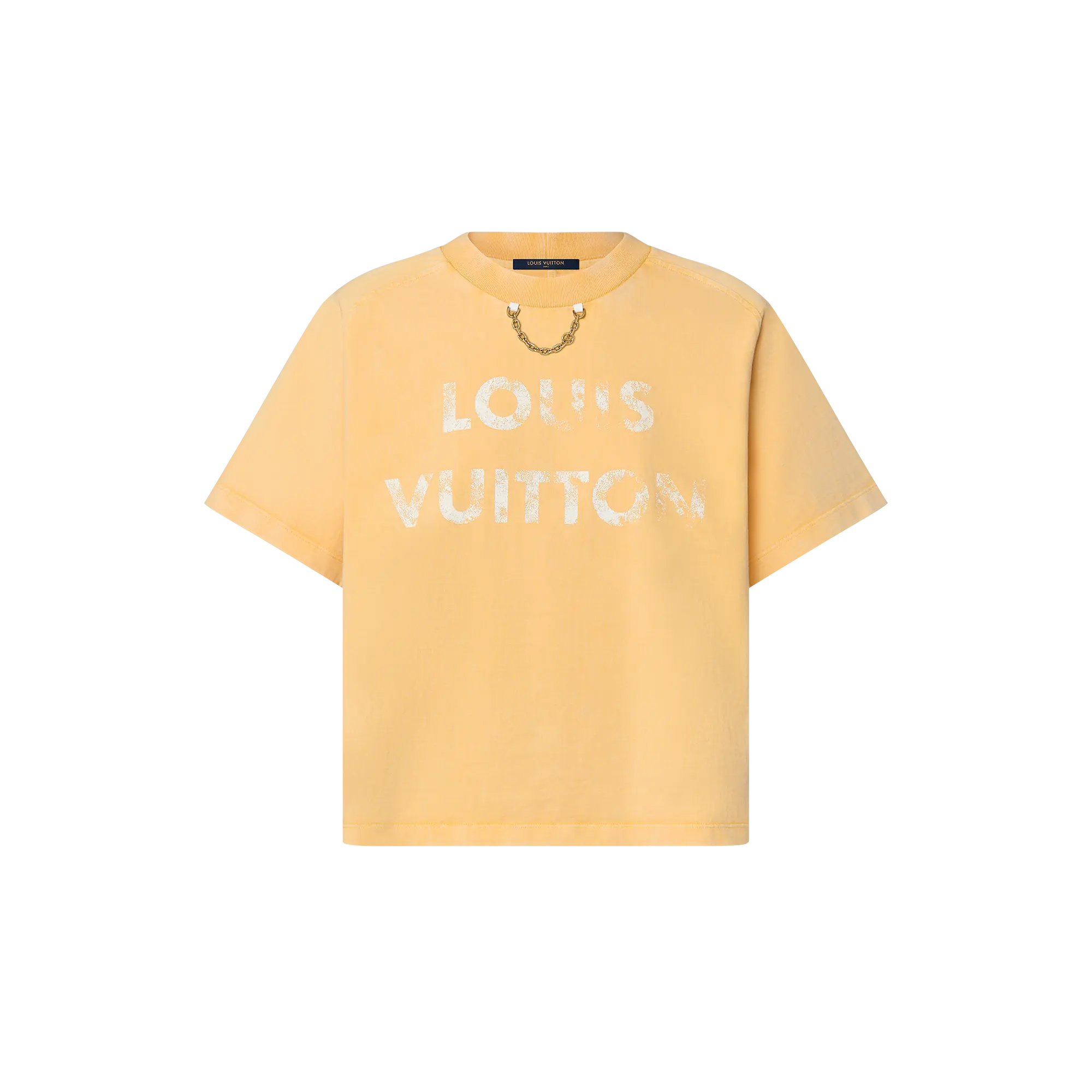 Vintage-Effect Louis Vuitton Crop Top