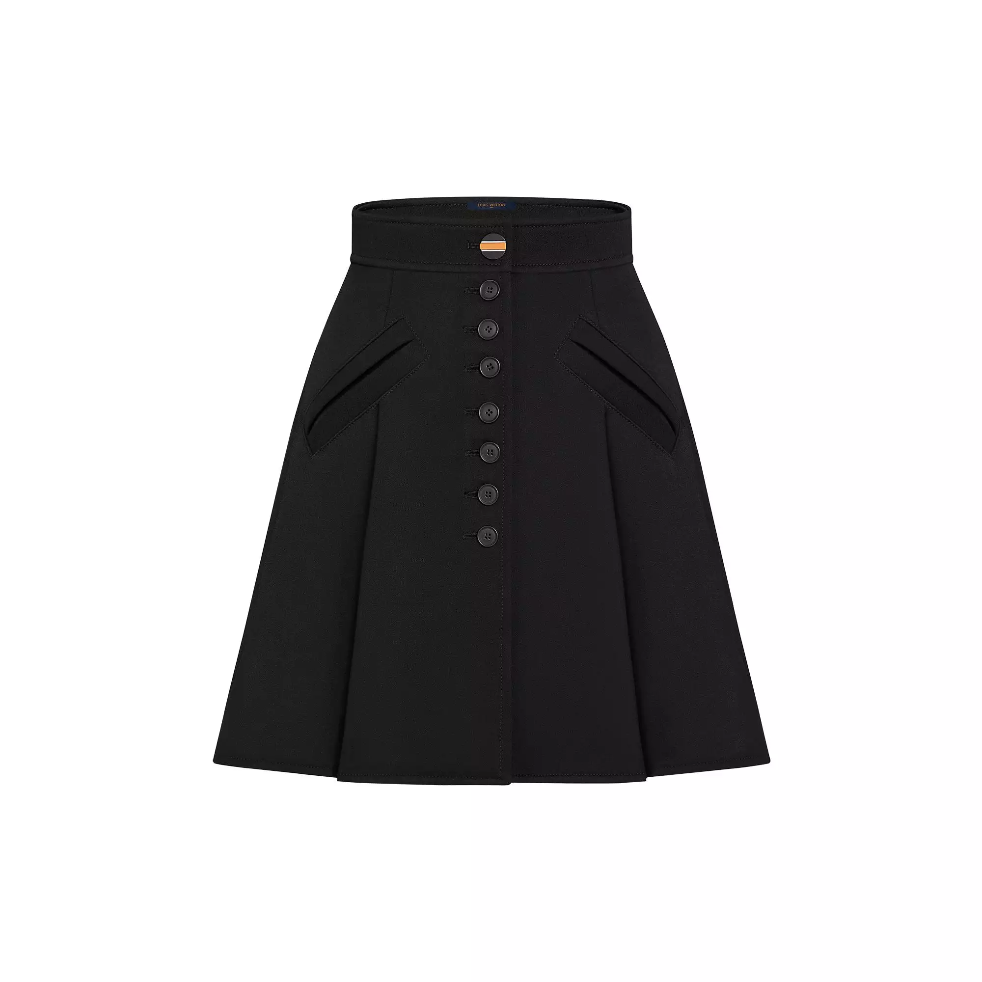 A-Line Button Up Mini Skirt