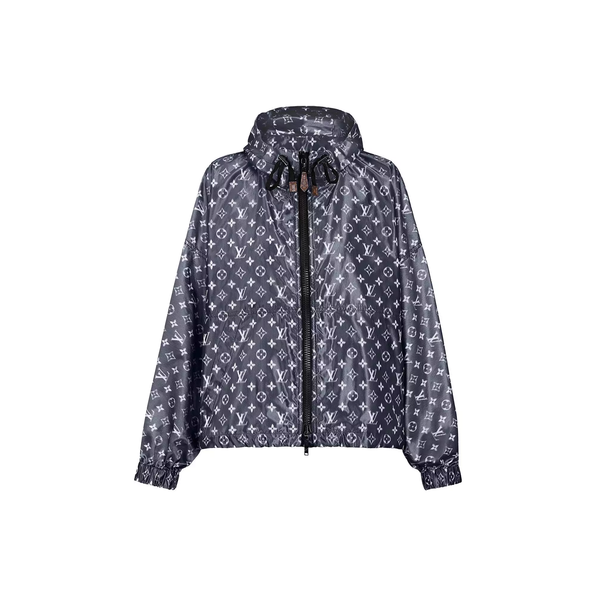 Blurry Monogram Hooded Parka