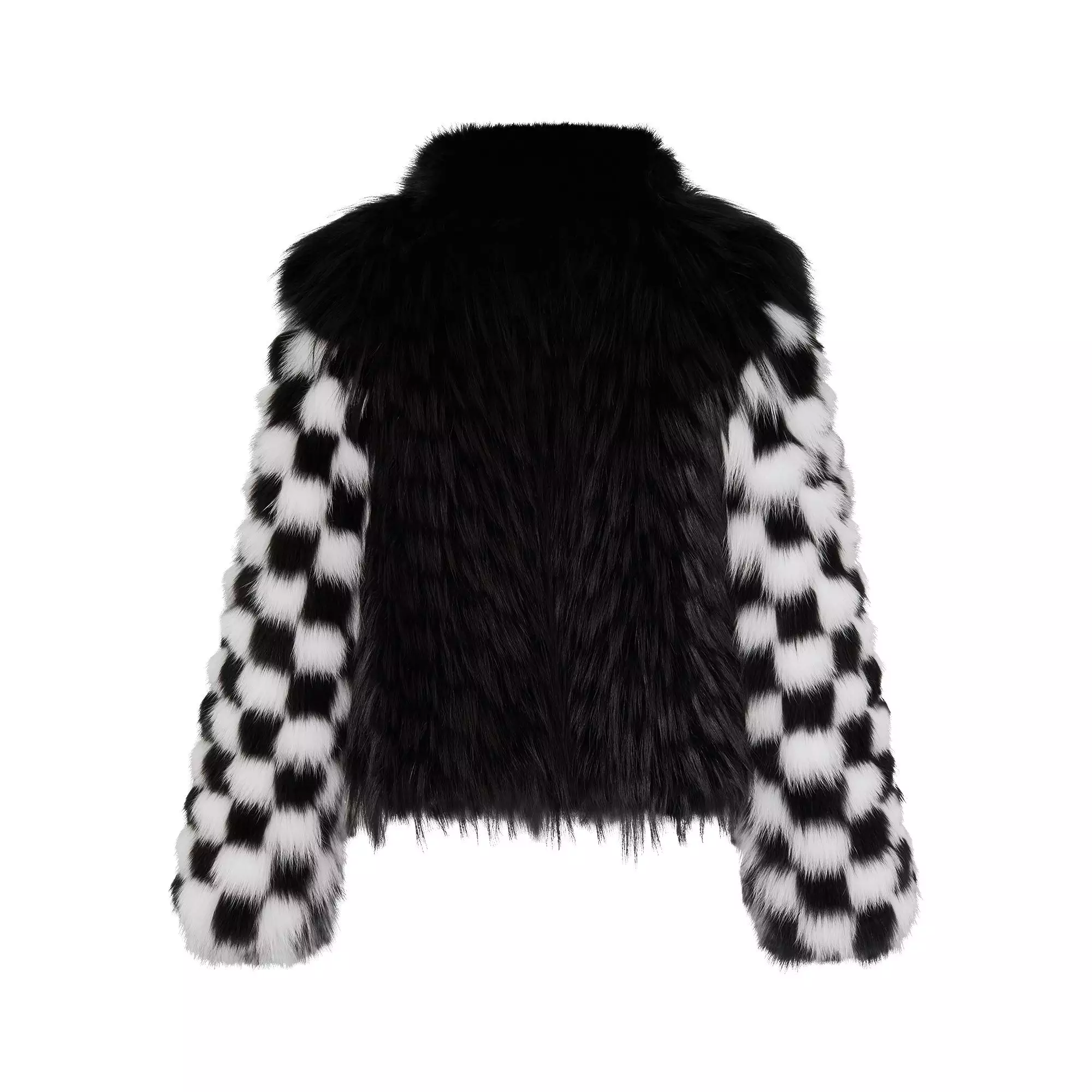 Damier Intarsia Fox Jacket