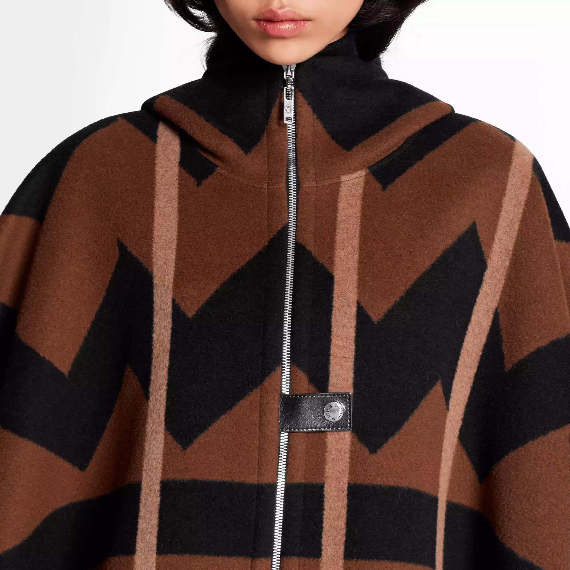 Graphic Hooded Cape