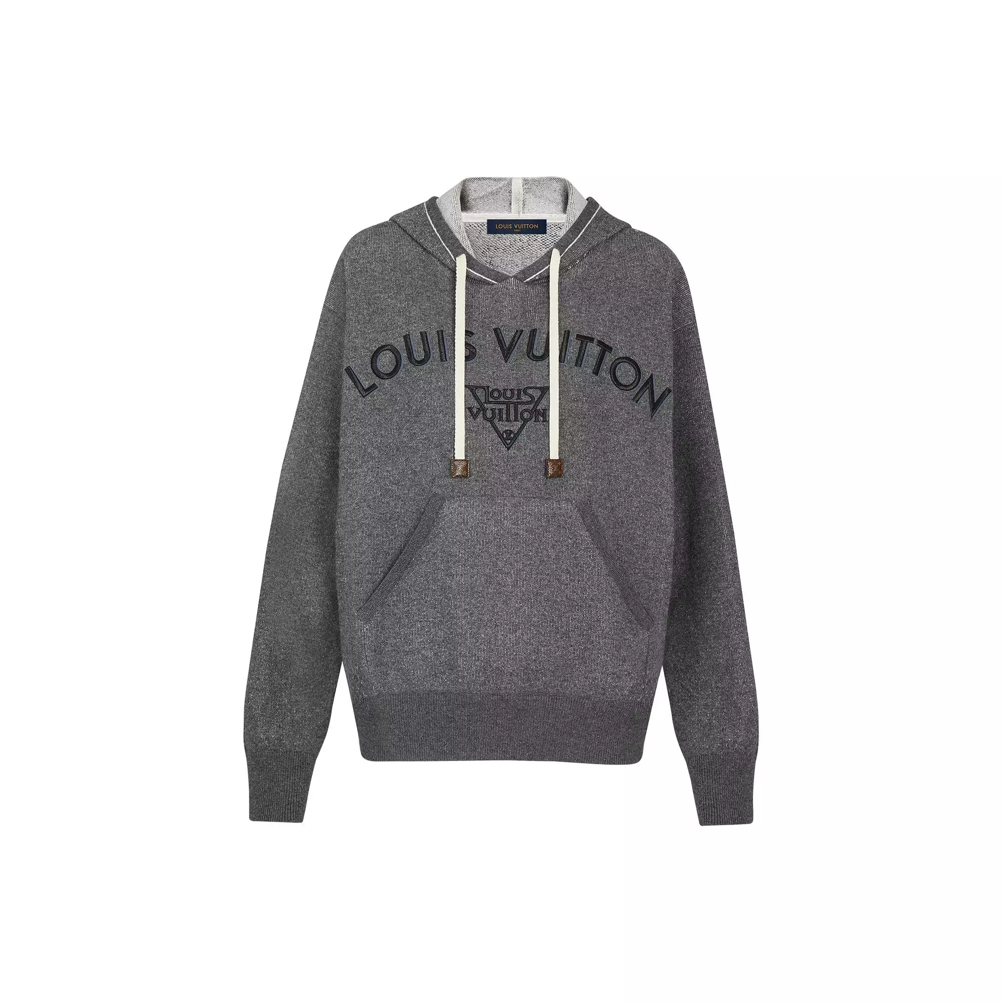 Hooded Pullover With LV Embroidery