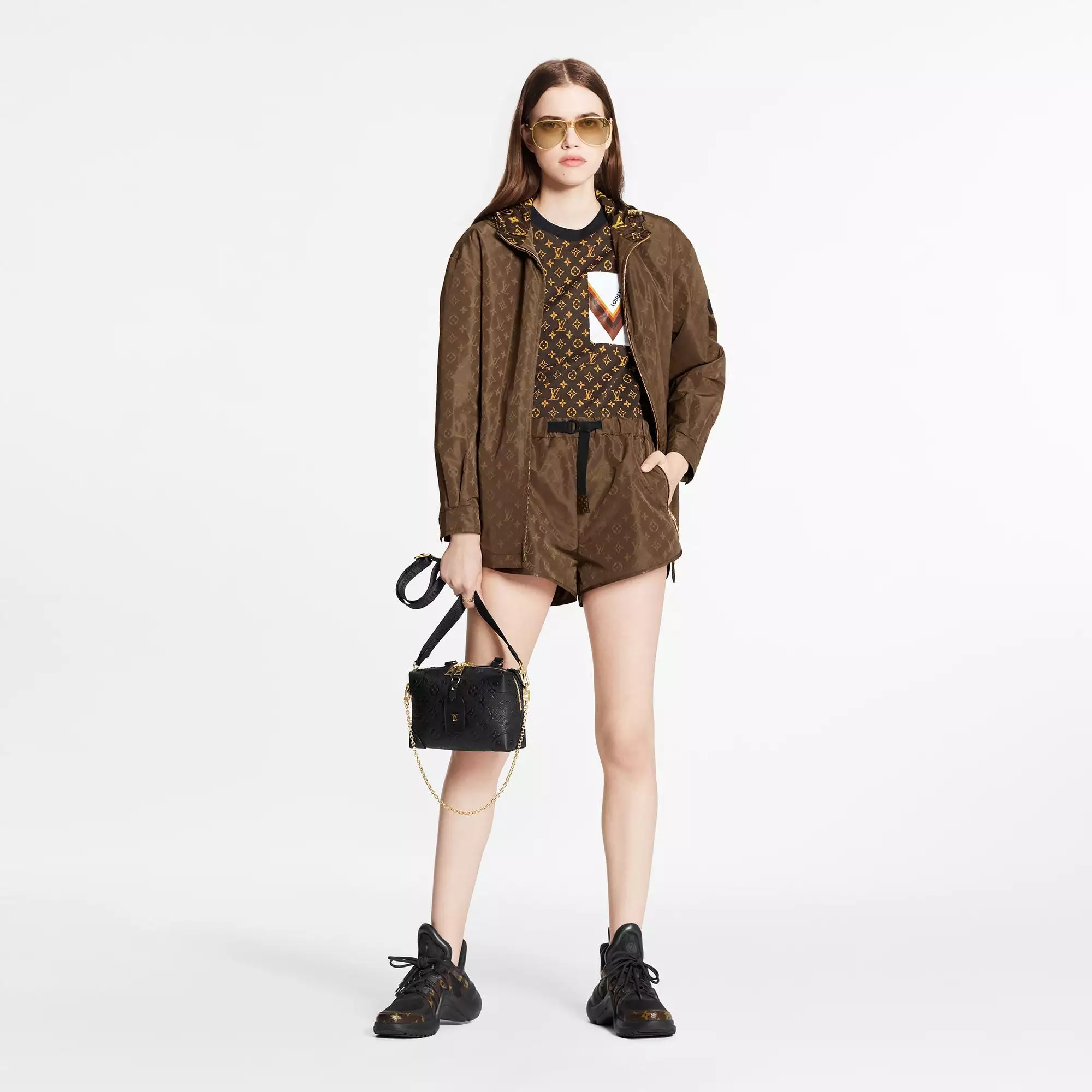 Iconic Monogram Parka In Technical Taffeta