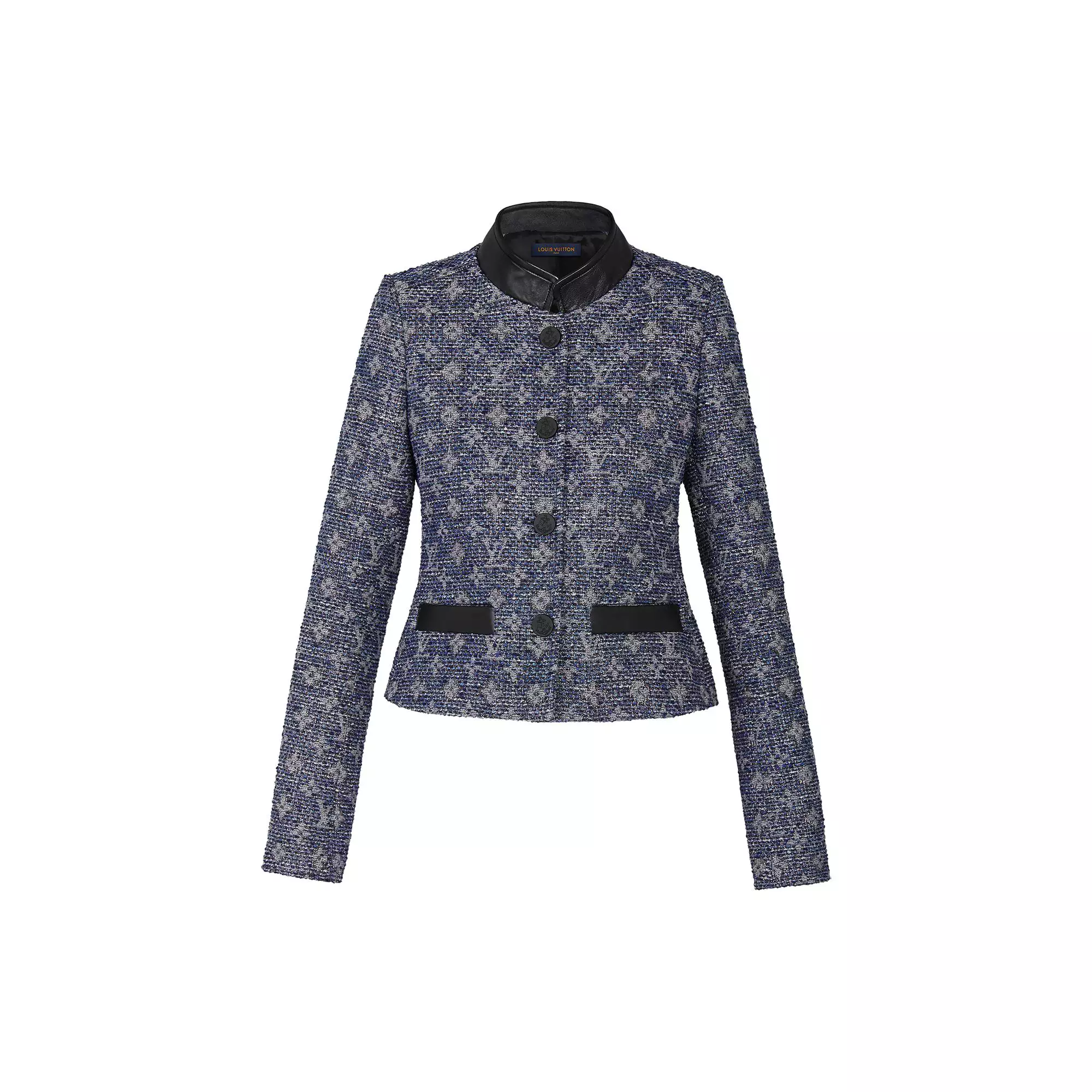 Lurex Monogram Tweed Fitted Jacket