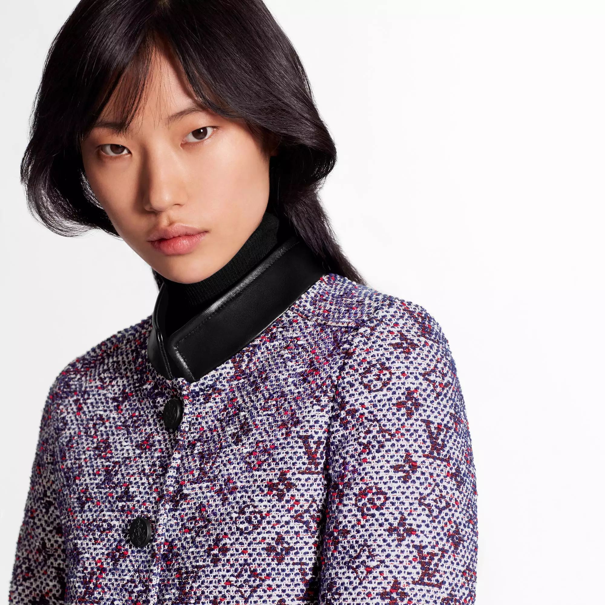 Lurex Monogram Tweed Fitted Jacket