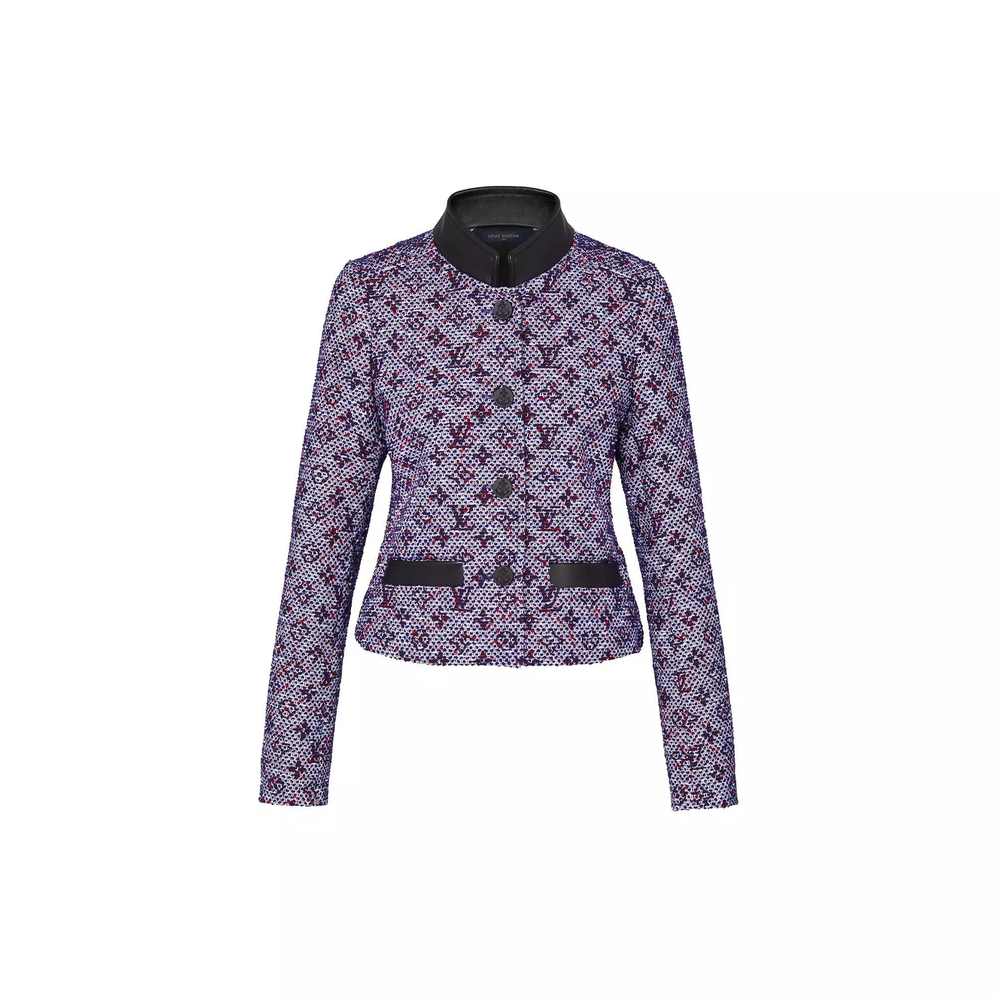 Lurex Monogram Tweed Fitted Jacket