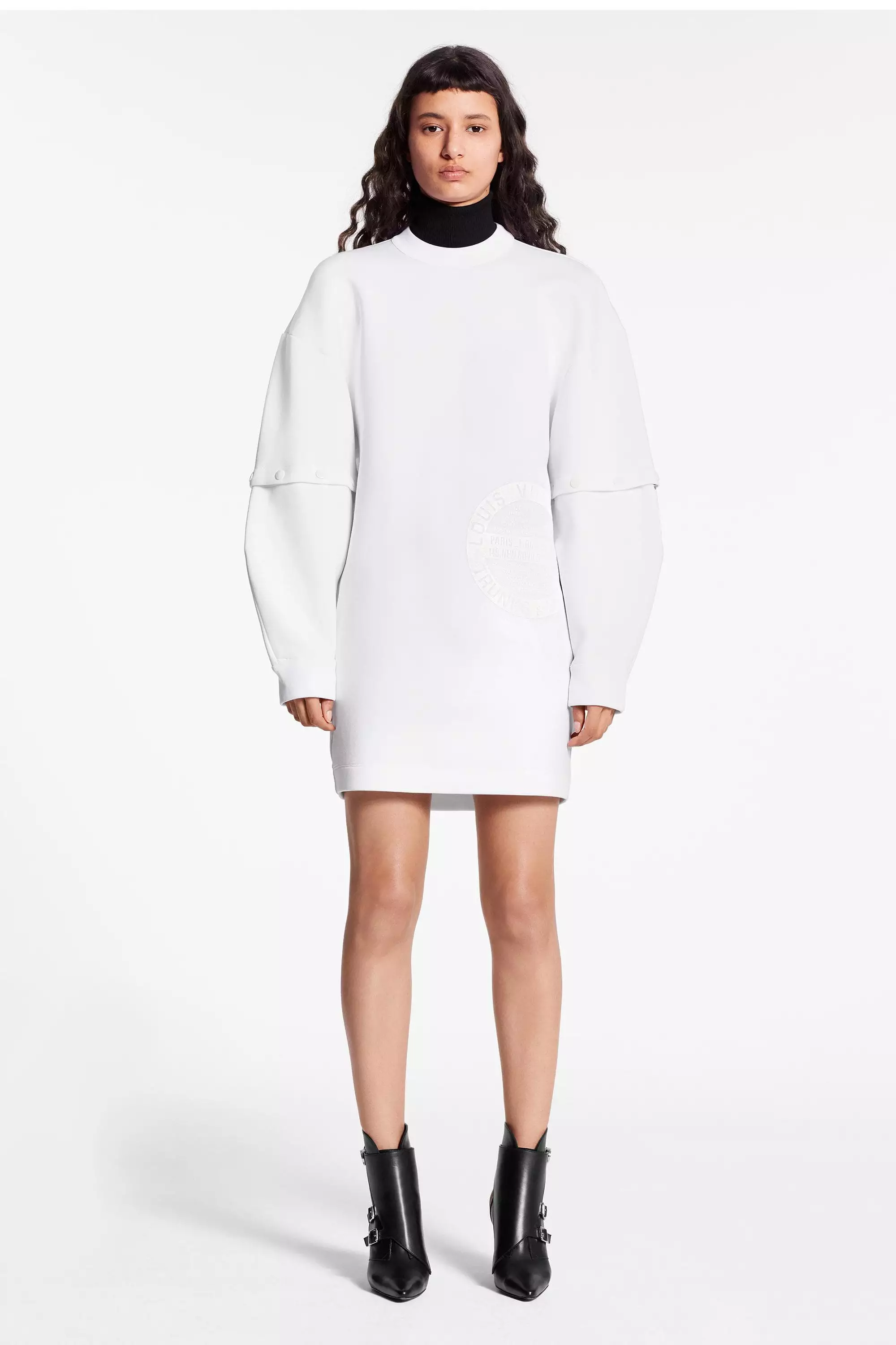 LV Stamp Sweatshirt Dress