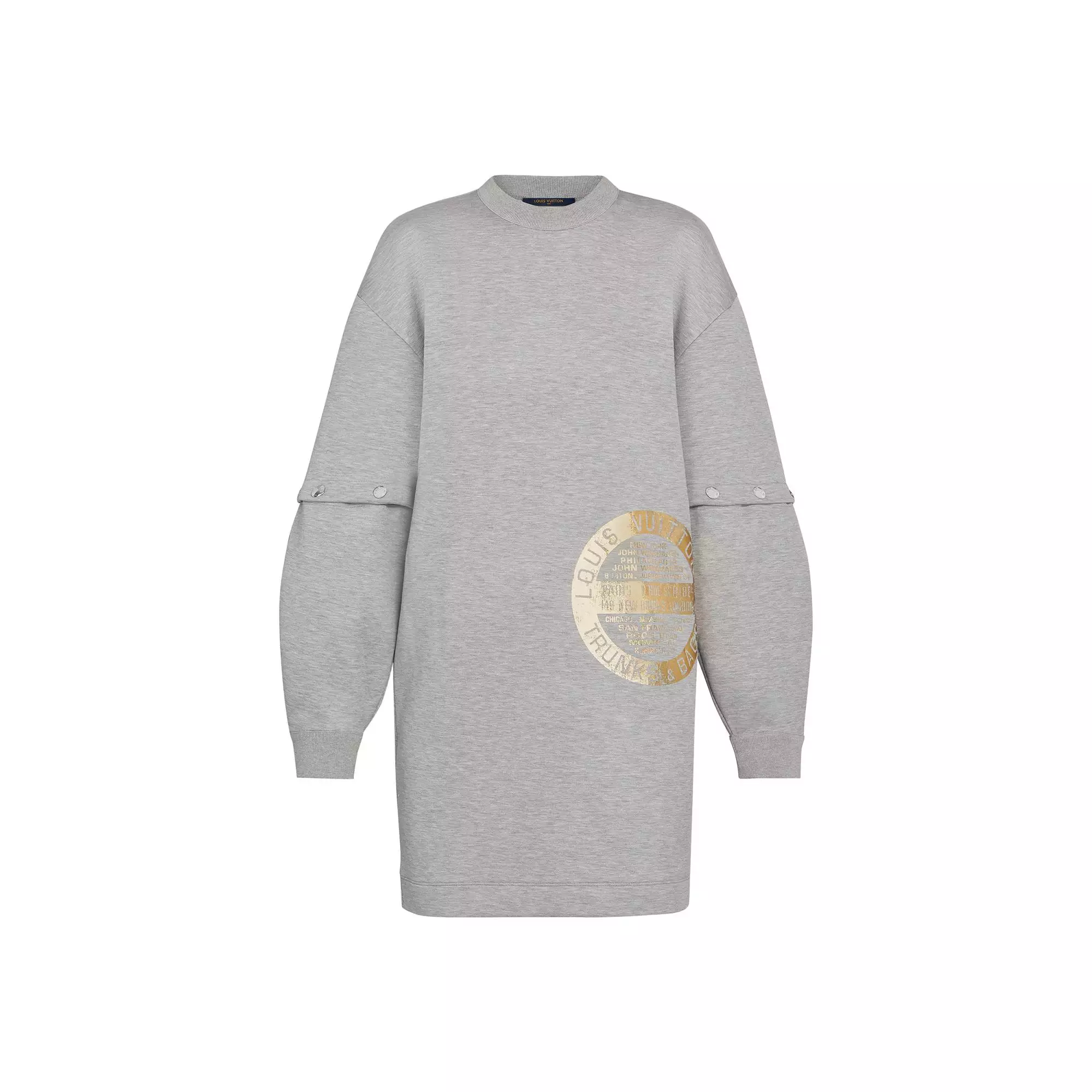 LV Stamp Sweatshirt Dress