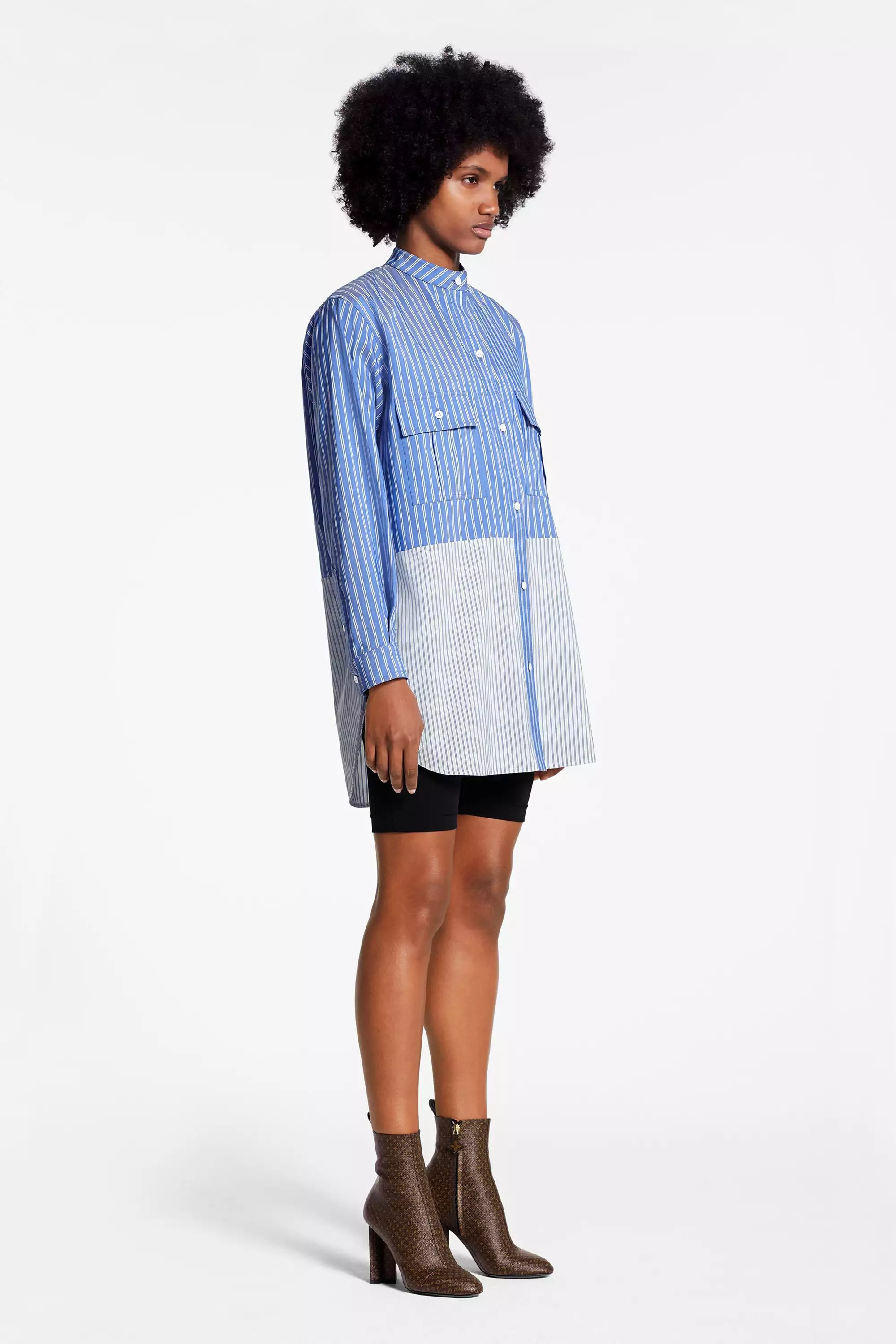 Oversized Shirt With Front Flap Pocket