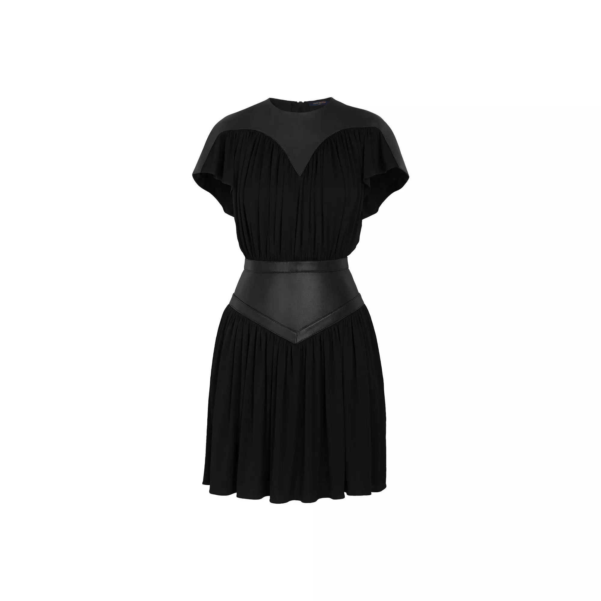 Pleated Dress With Waist Yoke