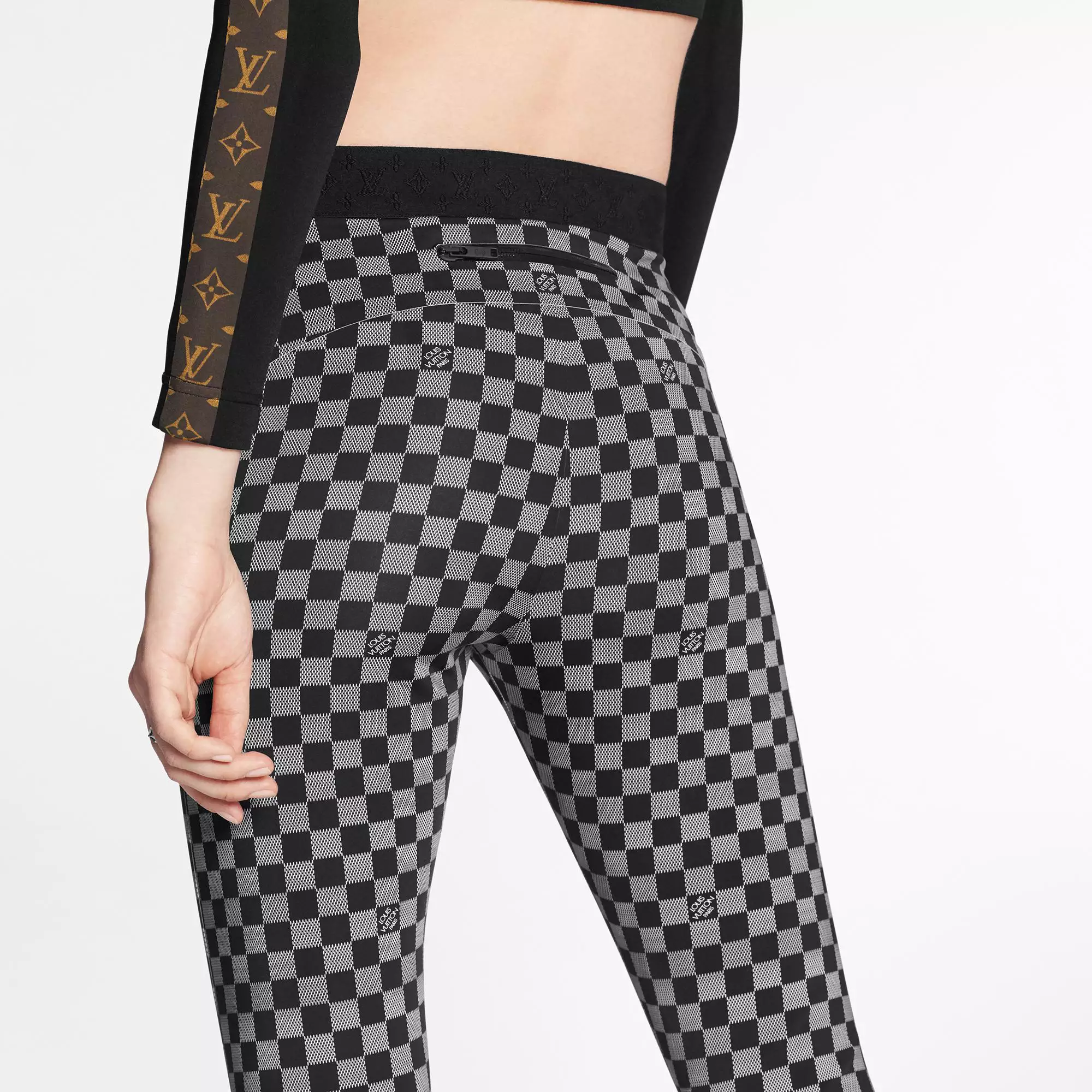 Shiny Damier Leggings