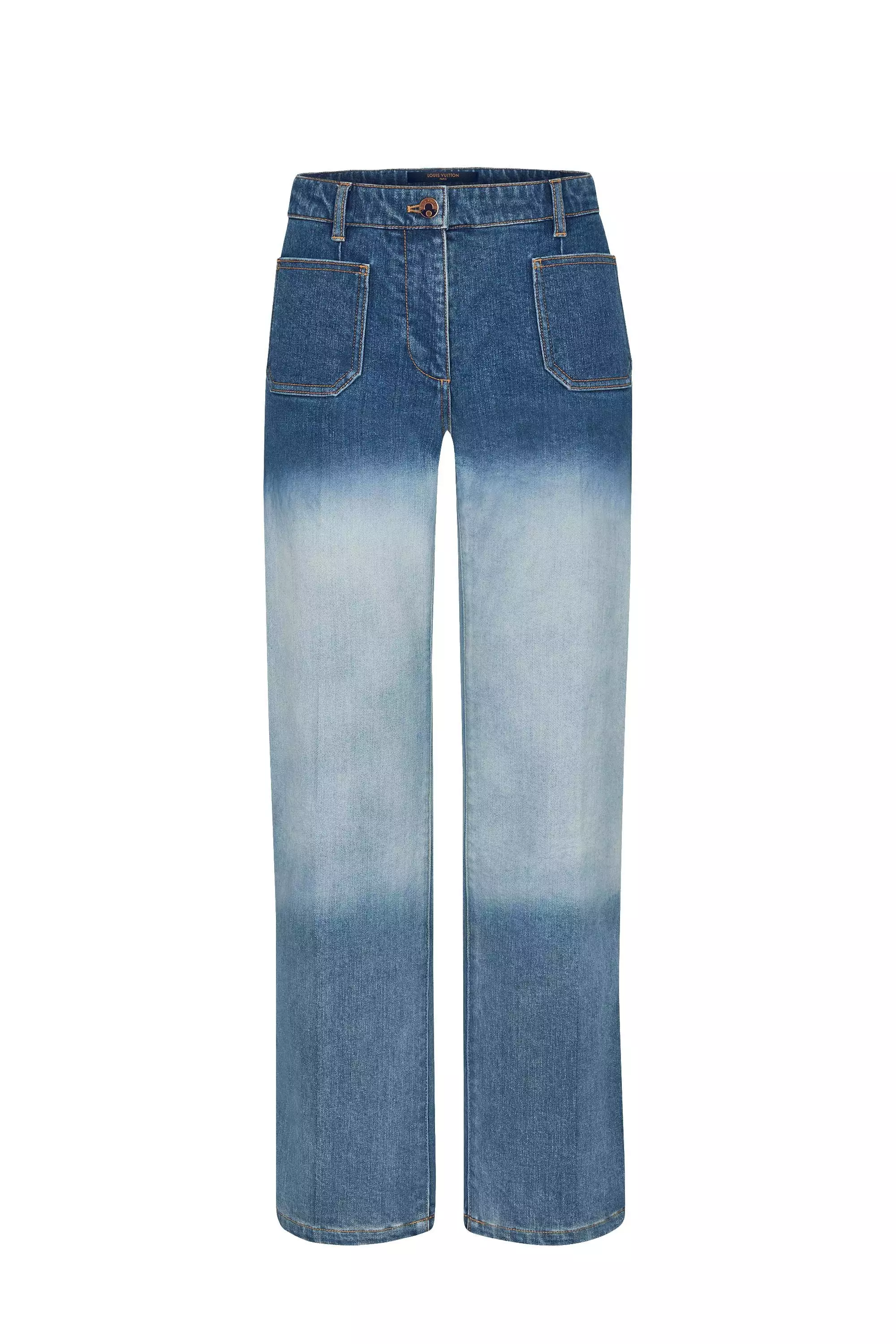 Straight Cut Denim Pants