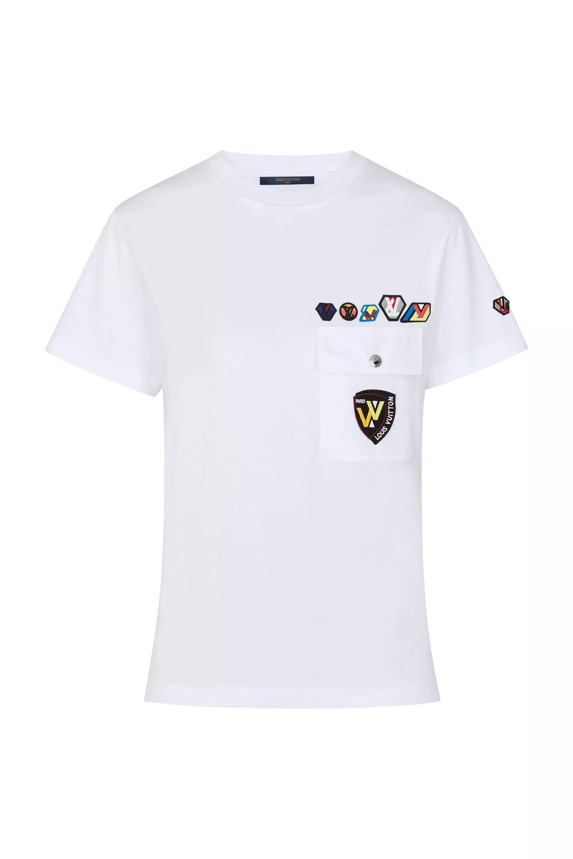 T-Shirt With Pocket And LV Small Patches