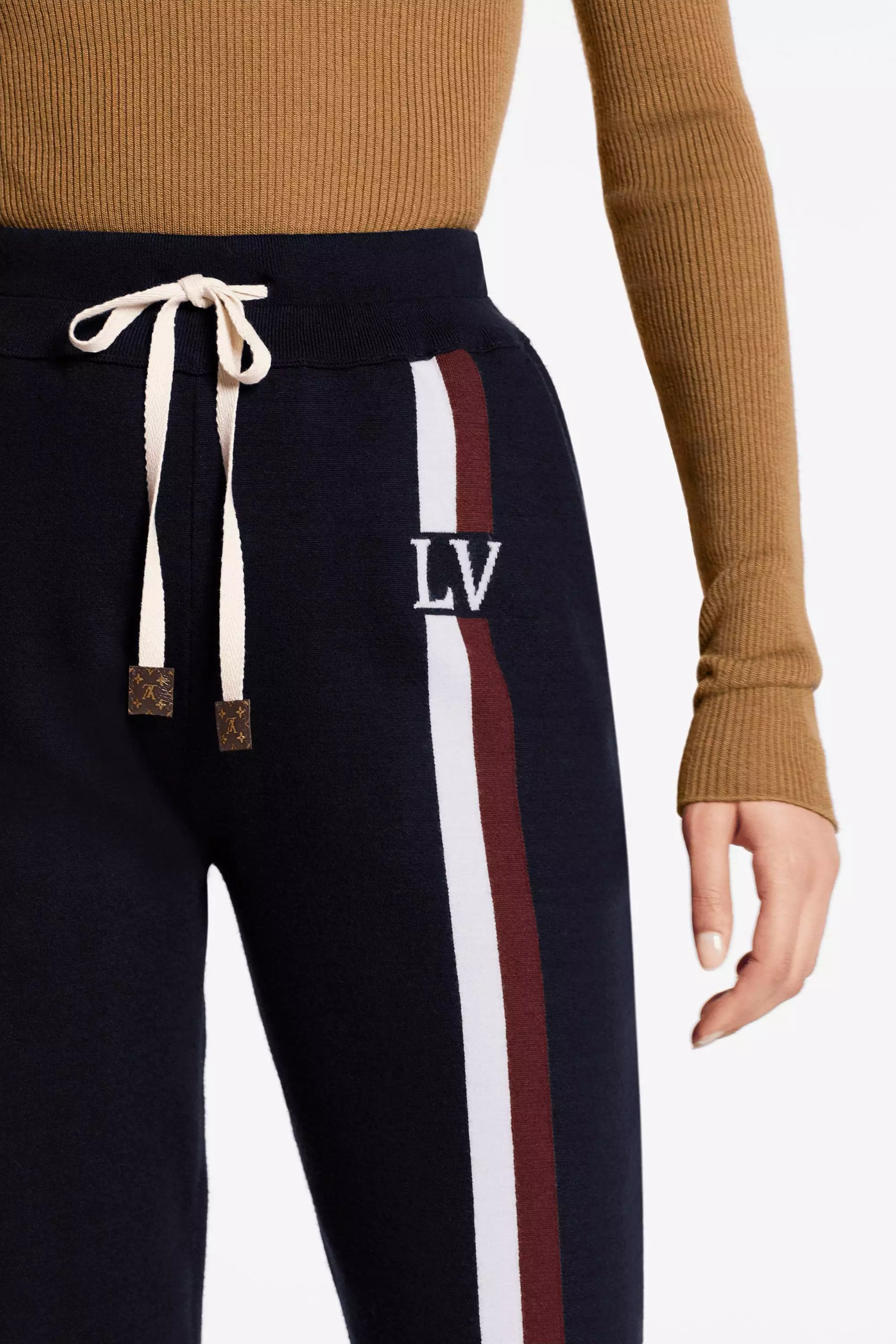 Travel Kit Pants With LV Stripe Intarsia